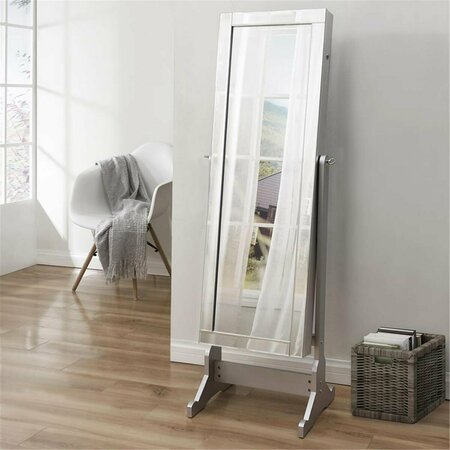 COMFORTCORRECT Harper Full Length Jewelry  Mirror Border Lockable with LED Lights - Classic Silver CO2625061